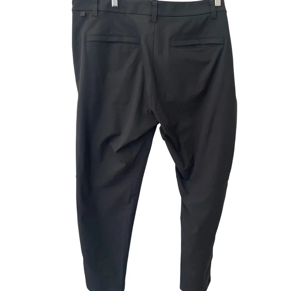 Lululemon Commission Golf Pant‎ Black Mens 38 Warpstreme Chino Trousers Casual